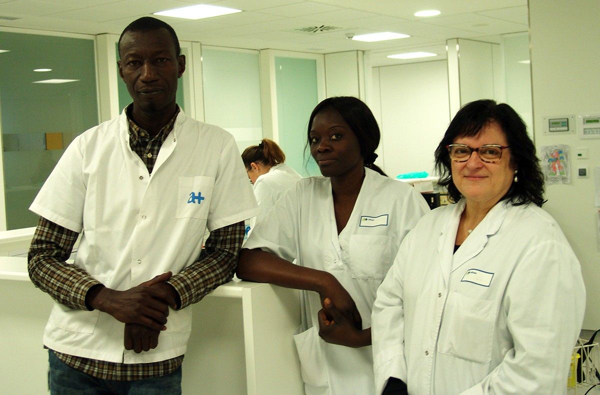 Dos professionals hospitalaris del Senegal a Althaia