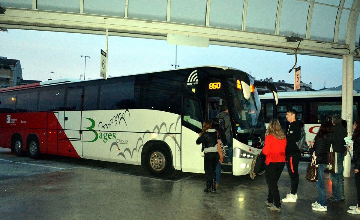Imatge d'arxiu de l'Estació d'Autobusos de Manresa