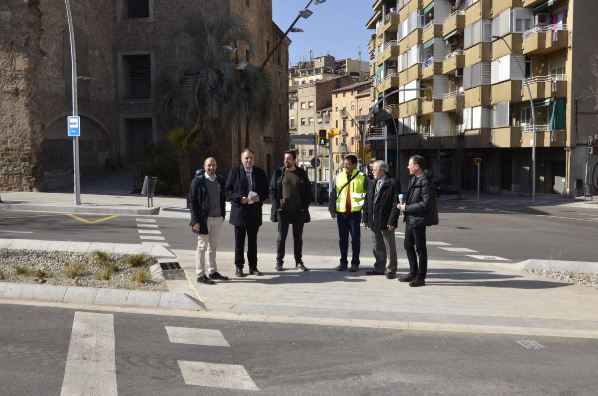 Visita al final de les obres a la Via Sant Ignasi i carrer Vidal i Barraquer