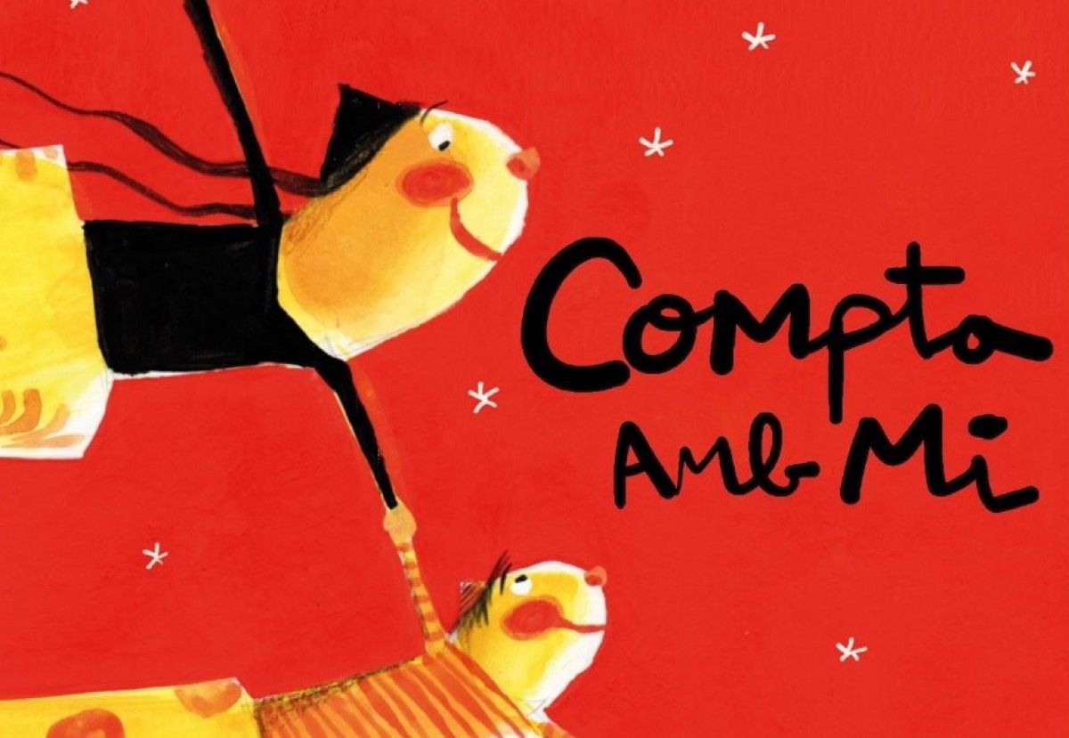 Imatge de la portada del llibre 'Compta amb mi', il·lustrada per Valentí Gubianas
