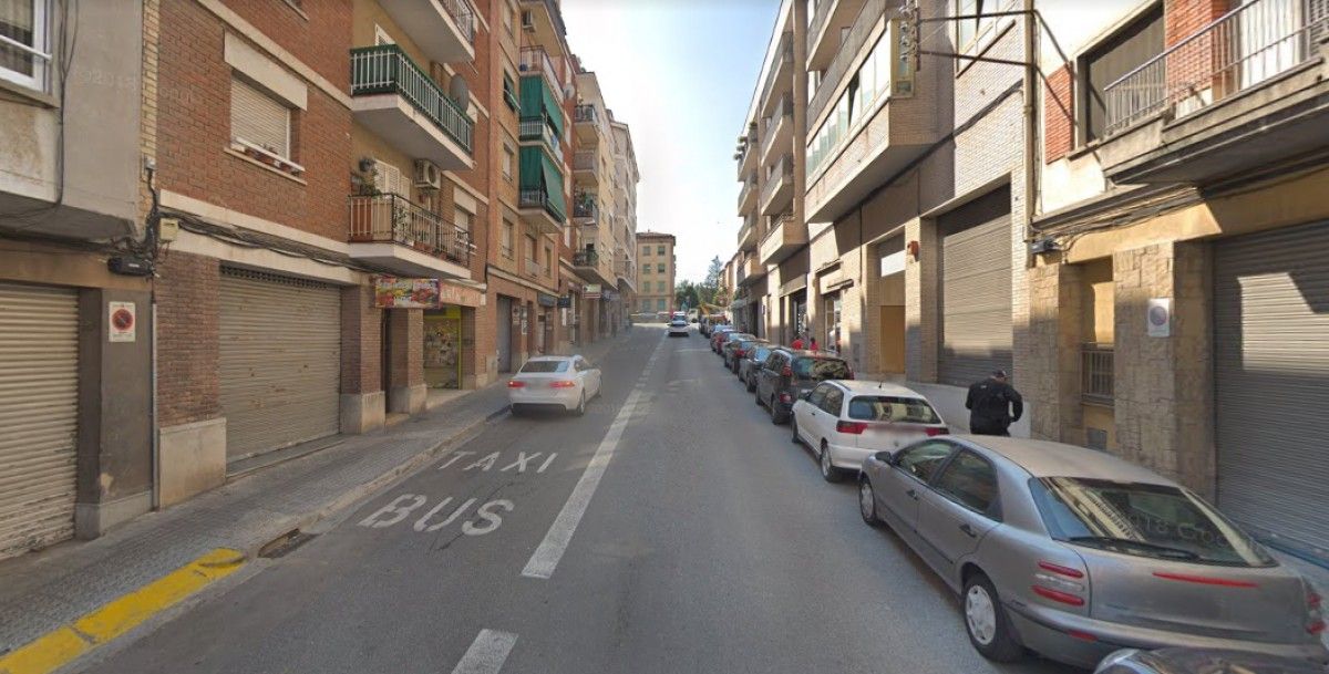 Punt del carrer Gaudí on va tenir lloc l'atropellament