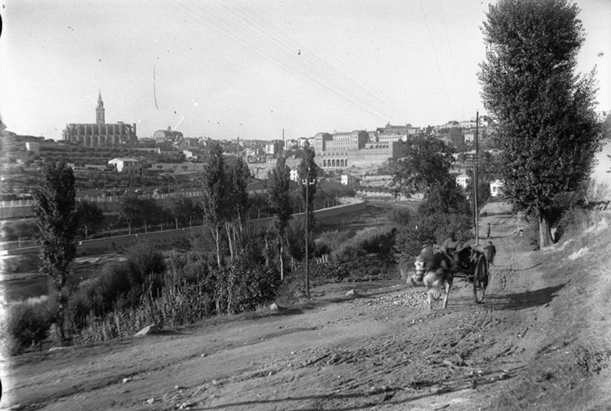 Manresa, en una fotografia de la dècada dels 30