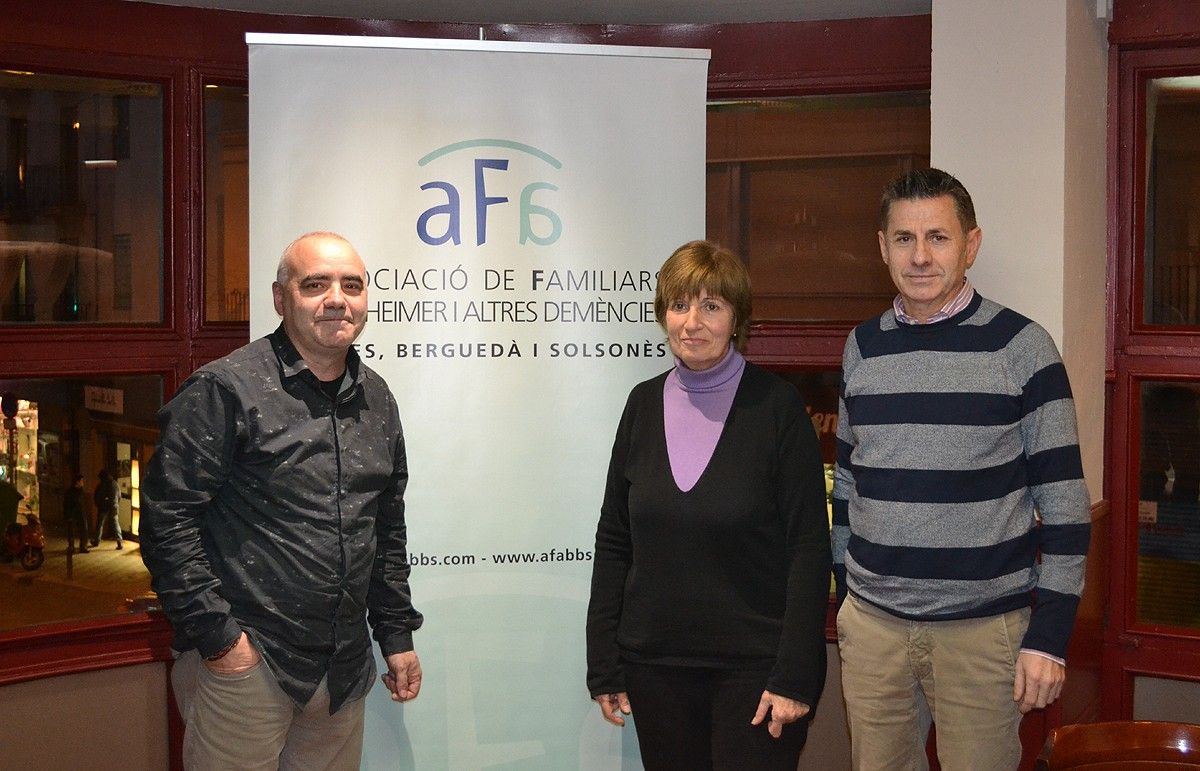 Pep Garcia, Rosa Maria Riera i Diego Sánchez durant la presentació del cicle