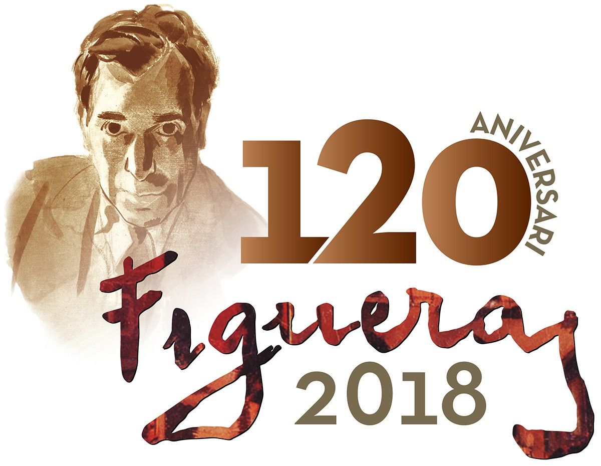 Logotip de la celebració del 120è aniversari d'Alfred Figueras