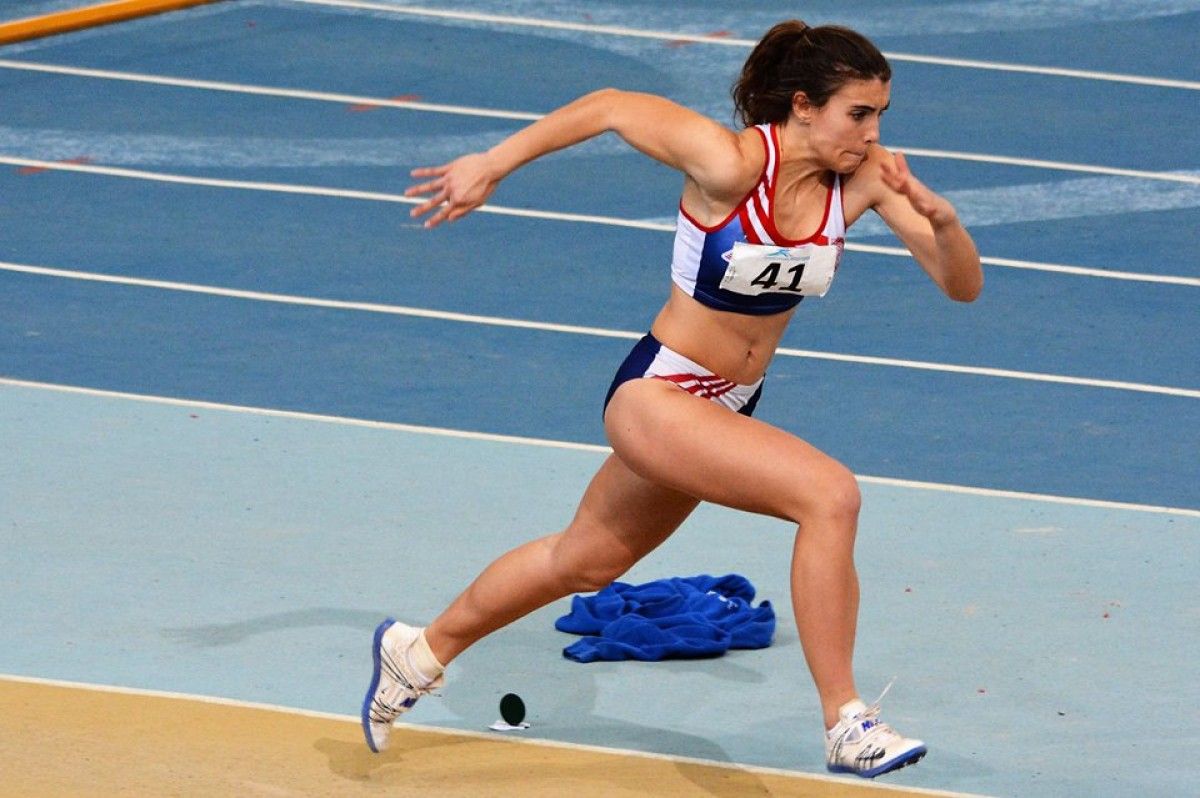 Anna Cabrera va quedar primera en salt de llargada