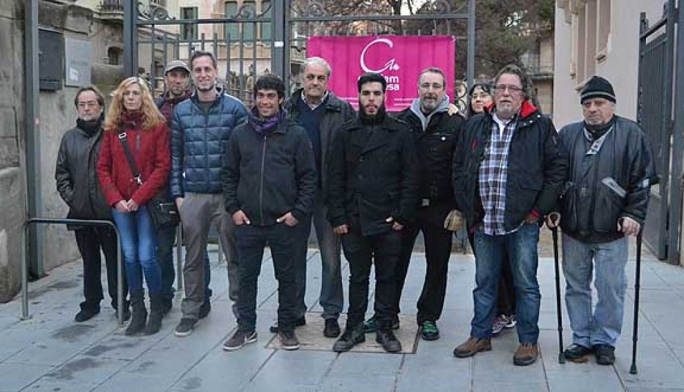 Membres del cercle de Podem Manresa, agrupats sota Canviem Manresa.
