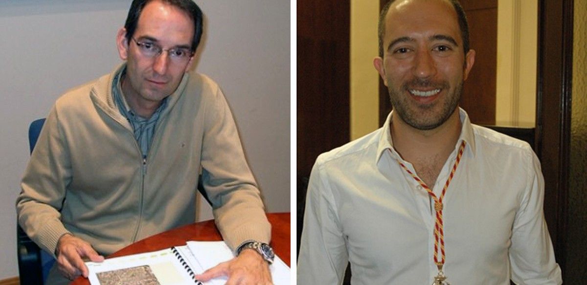 Jian Carles Batanés, alcalde de Sant Fruitós, i Marc Aloy, regidor de Planejament de Manresa
