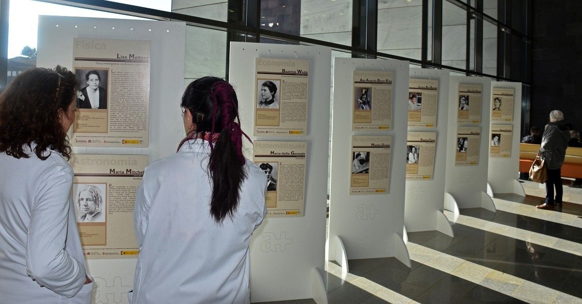 La mostra, anomenada 'Les pioneres de la ciència', es podrà visitar fins l'11 de març