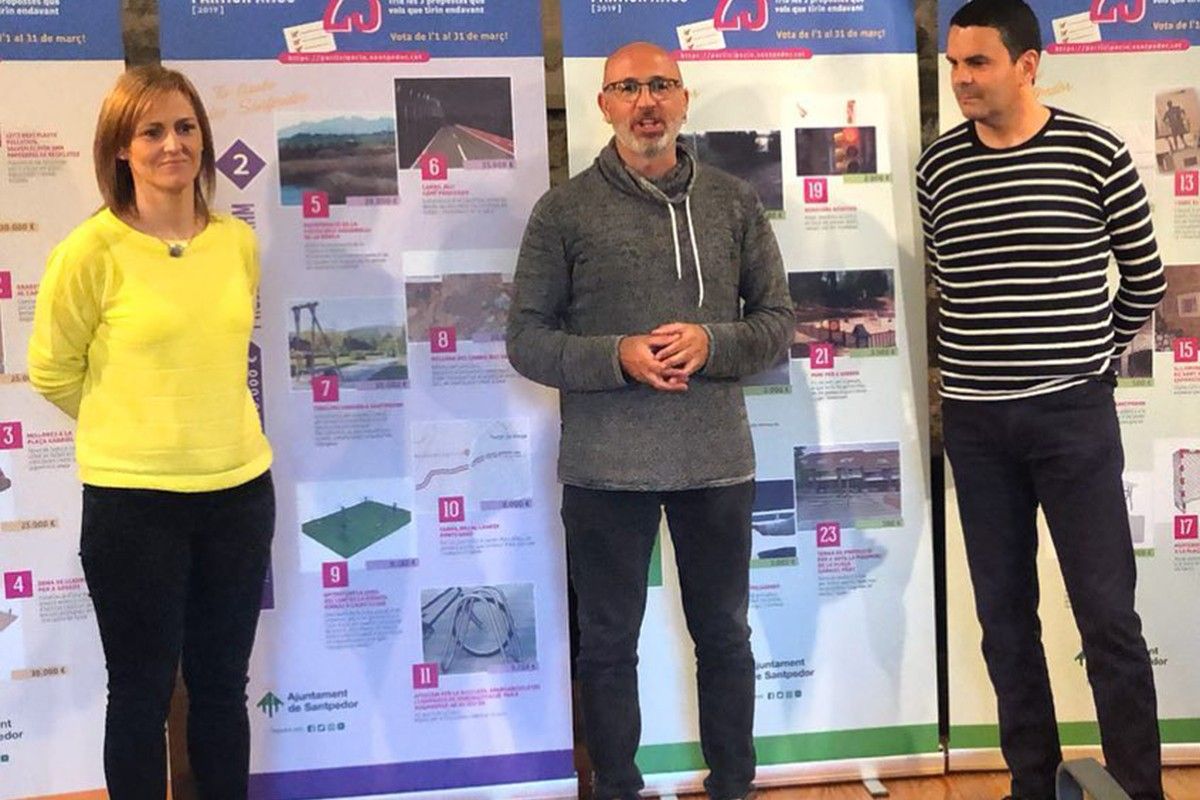 Xavier Codina fa públics els projectes guanyadors del pressupost participatiu de Santpedor