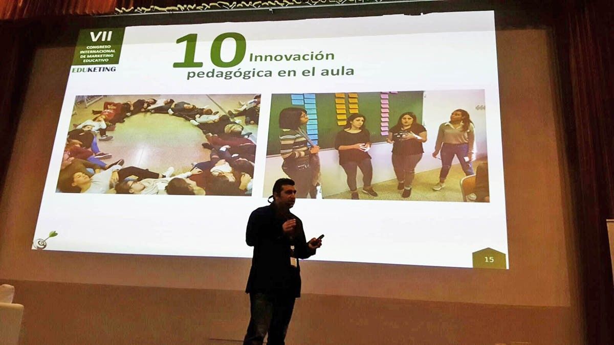 Dani Mauriz durant la seva intervenció al congrés internacional