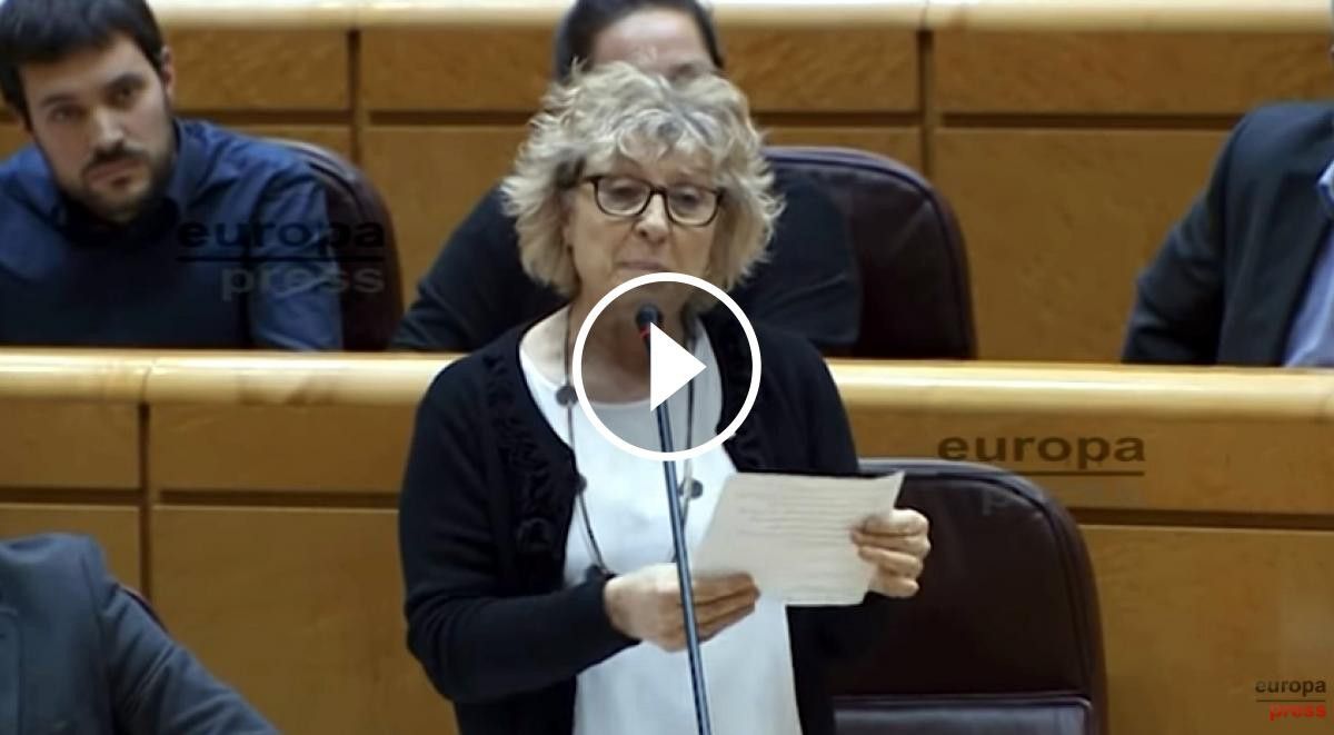 VÍDEO Mirella Cortés durant la seva intervenció al Senat