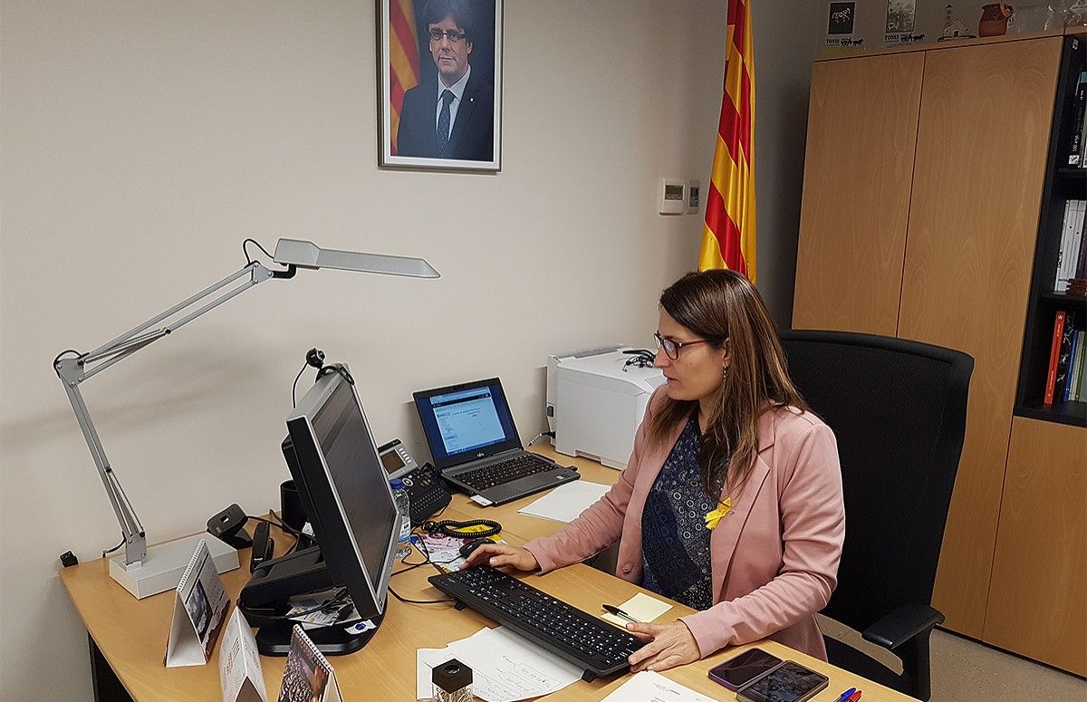 Laura Vilagrà en una imatge d'arxiu al seu depatx de delegada del govern