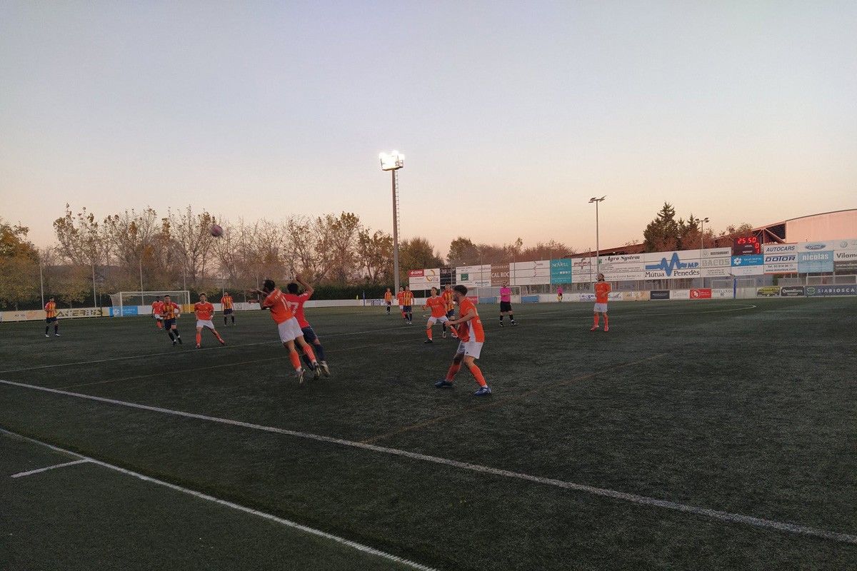 El FC Vilafranca i el Cd'E Manresa han empatat a 1