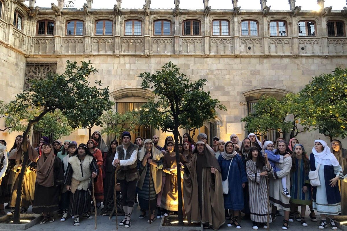Els Pastorets de Cardona a la Generalitat en una imatge d'arxiu