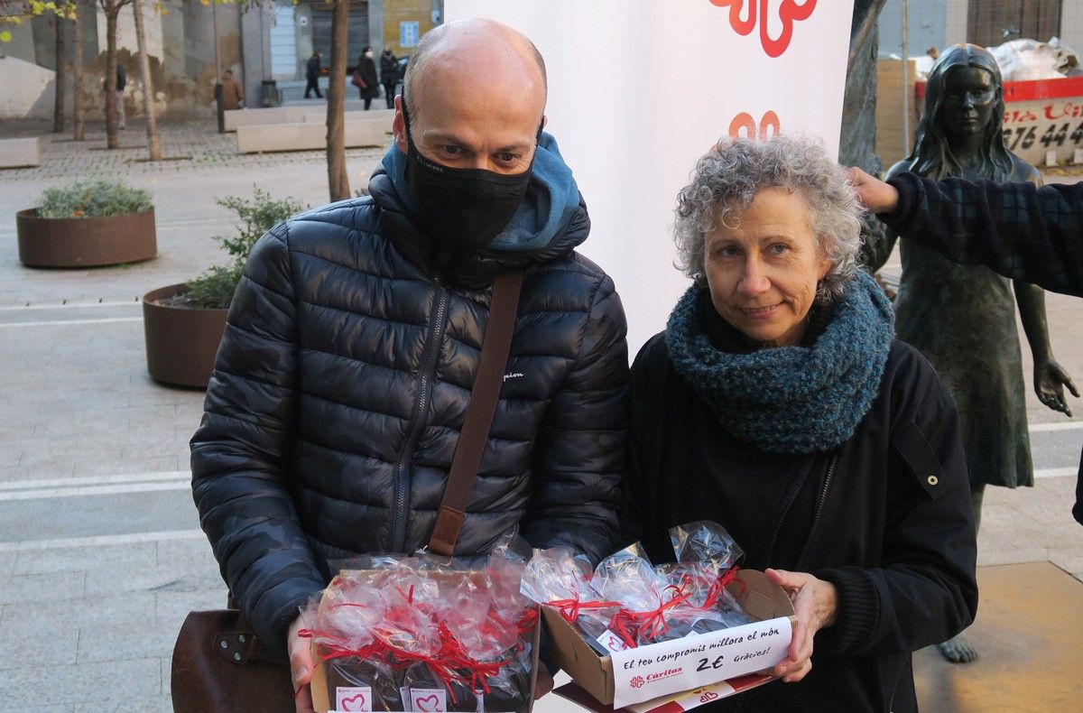 Xavier Serrano i Fina Farrés amb els Cors Solidaris