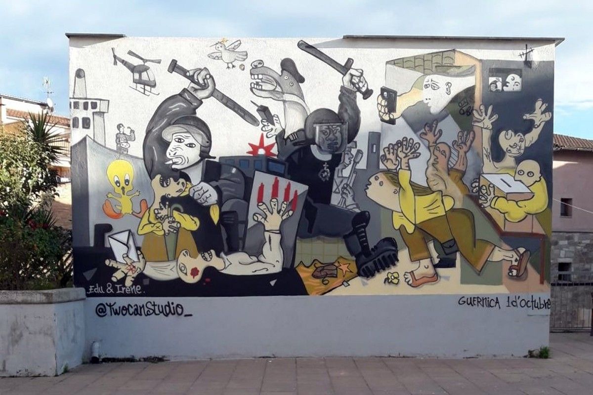 «Guernica» de l'1-O, de nou, a la plaça del CAP