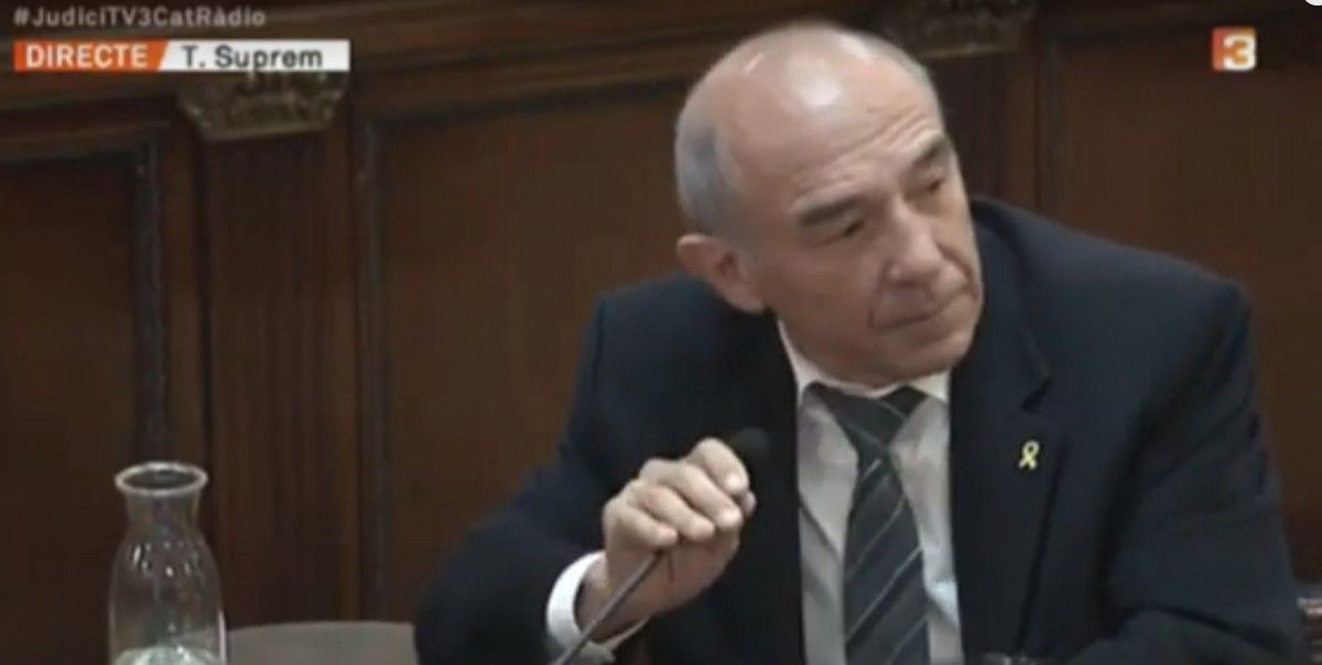 Lluís Matamala, declarant com a testimoni al judici de l'1-O