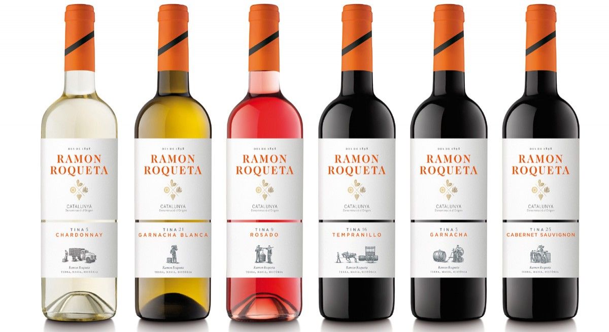Gama dels vins Ramon Roqueta amb la nova identitat