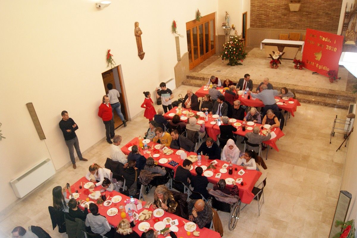 Enguany no es podrà celebrar presencialment el dinar de Nadal de Sant'Egidio