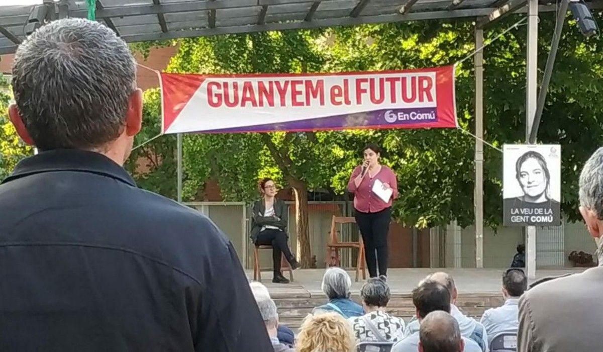 Ana Querol, en una imatge d'arxiu durant un acte de campanya