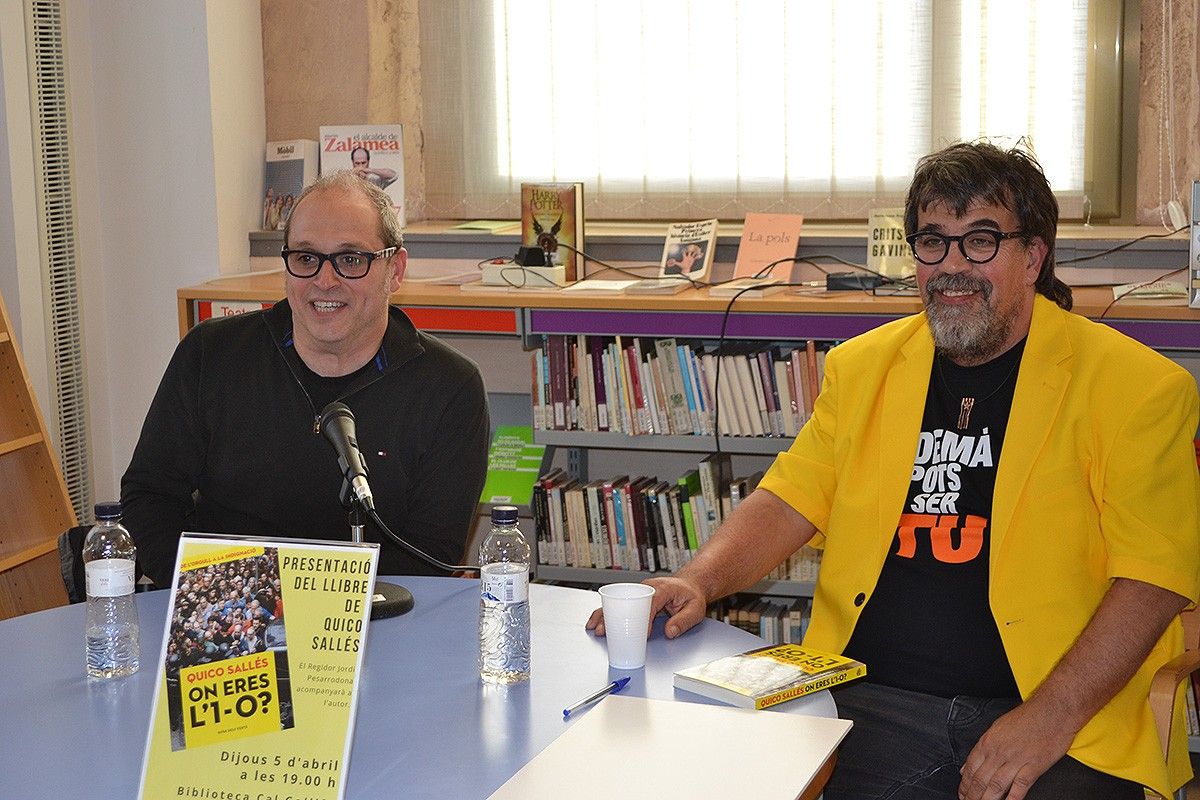 Quico Sallés i Jordi Pesarrodona durant la presentació del llibre