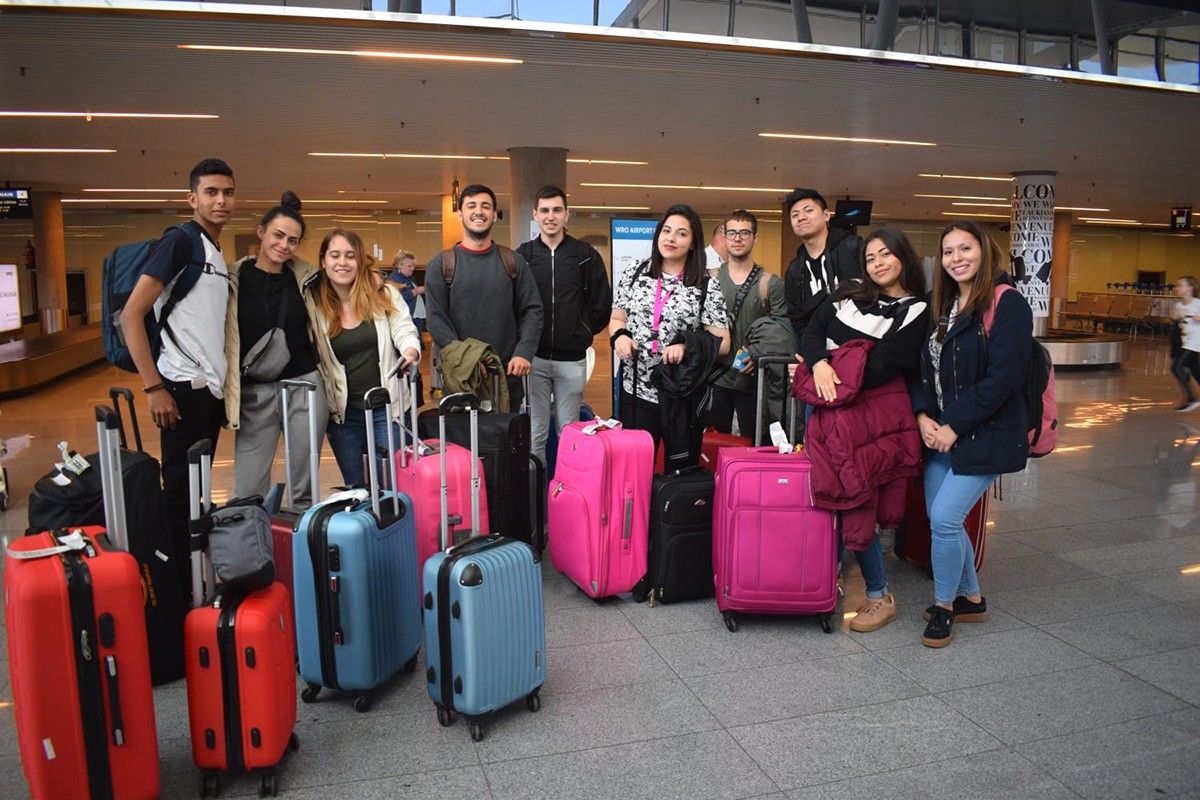 Alumnes de Lacetània sortint d'Erasmus