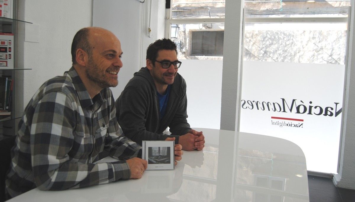 Xavier Serrano i Jordi Segon, de Palance, parlant del seu segon disc