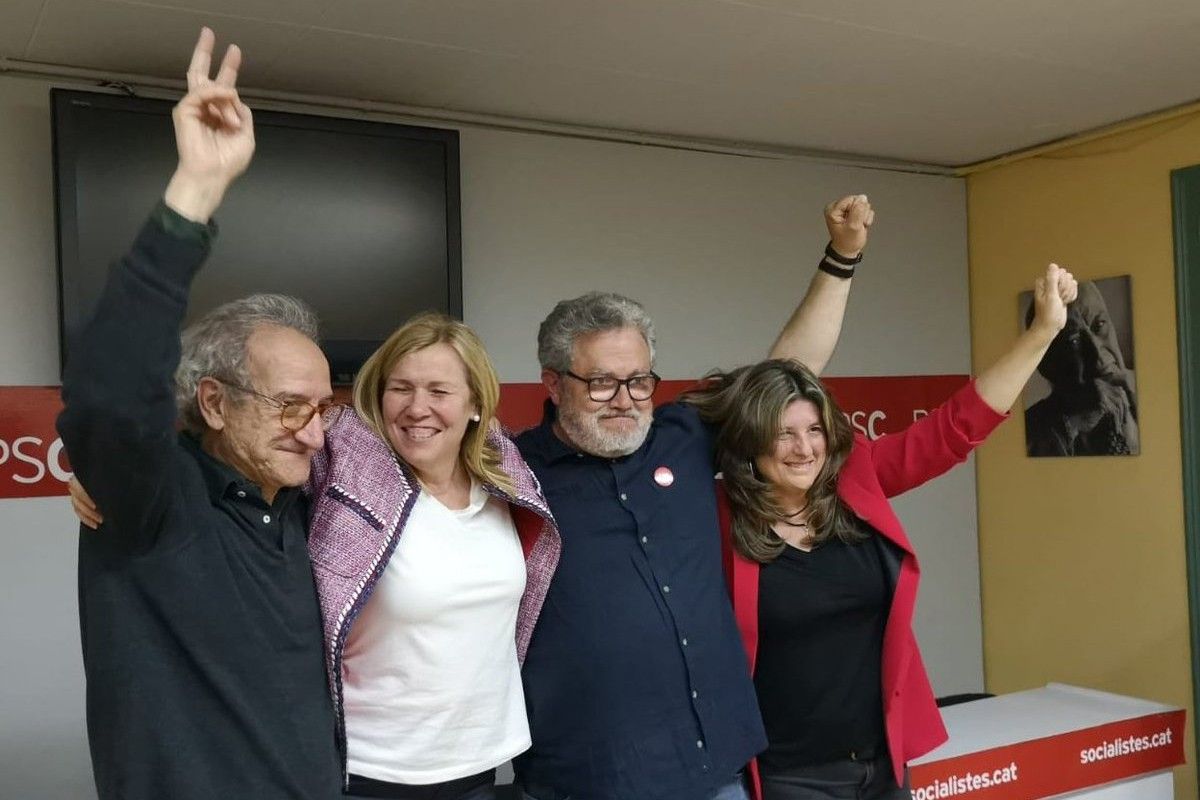 Els quatre regidors del PSC que entren a l'Ajuntament de Manresa