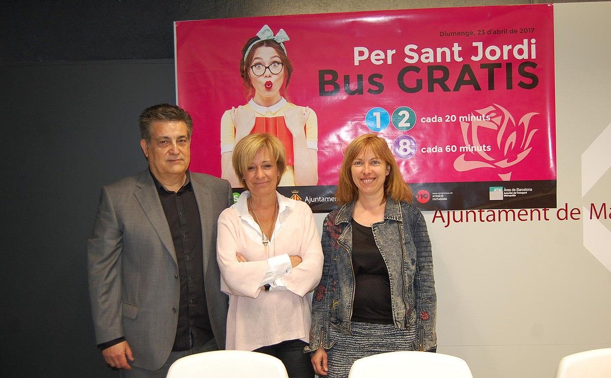 Presentació de la campanya de Bus gratis per Sant Jordi