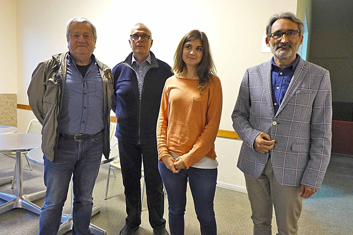 Jaume Bonvehí, Robert Martí, de l'AVV i membre del jurat, Sarai Ruiz i Joan Armengol