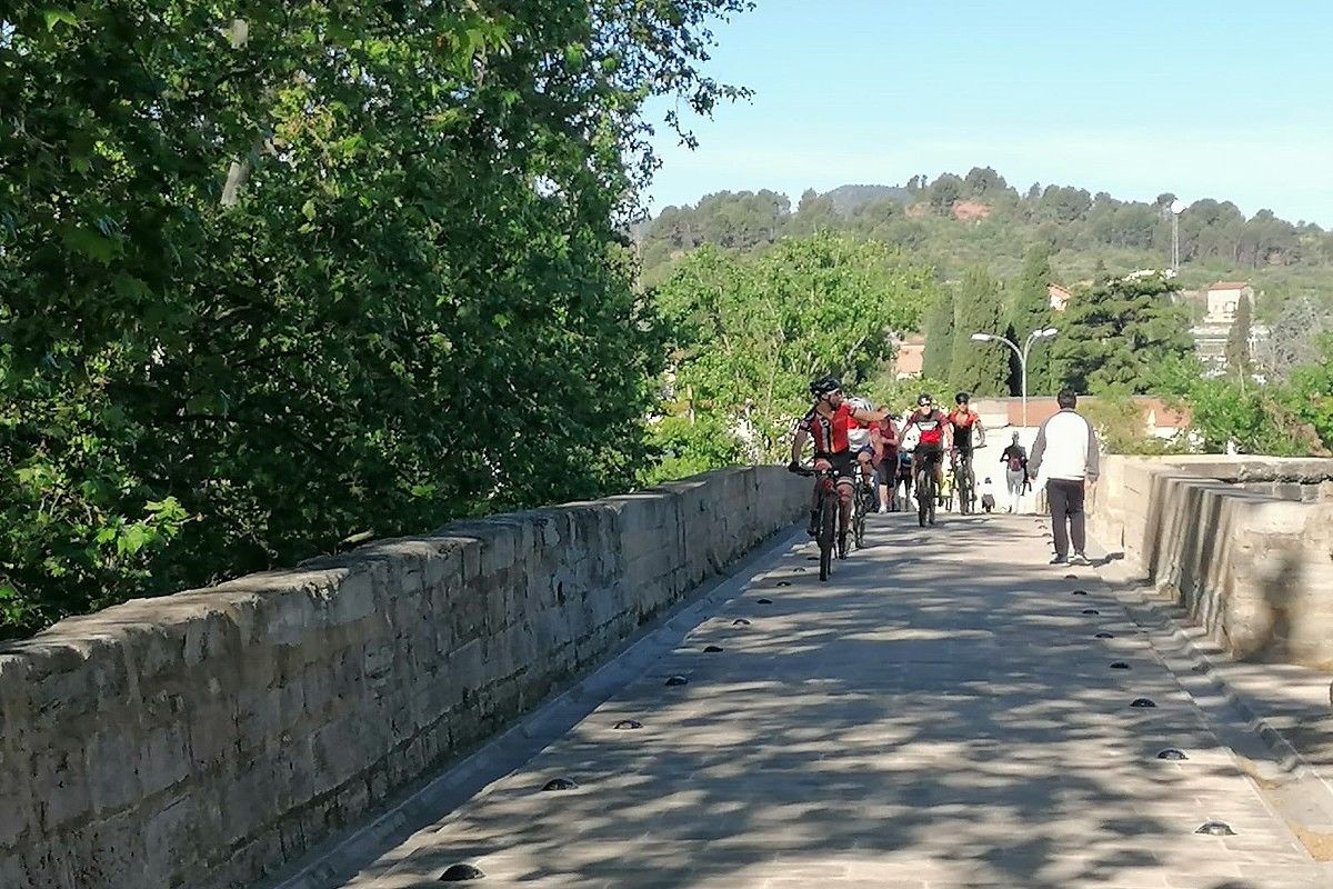 Pont Nou de Manresa on va tenir lloc l'agressió feixista