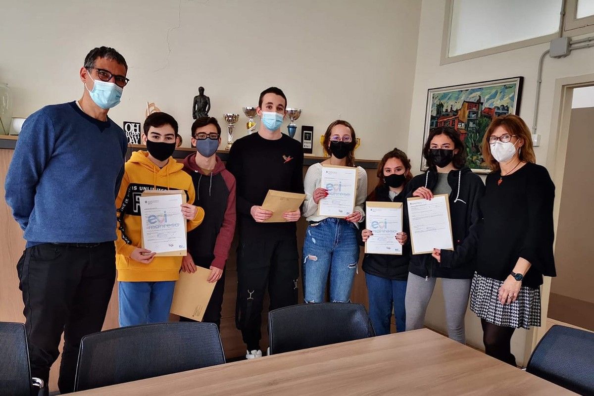 Alumnes del Lacetània que han participat al pla experimental de llengües estrangeres
