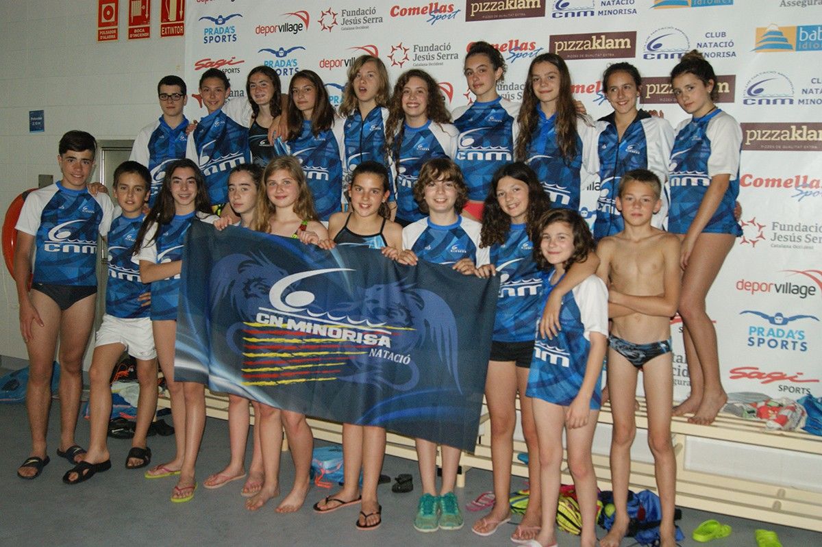 Equip aleví de natació del CN Minorisa