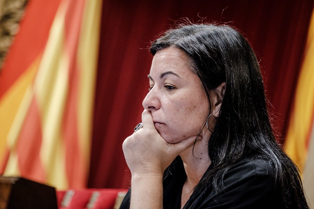 Adriana Delgado en una imatge al Parlament de Catalunya