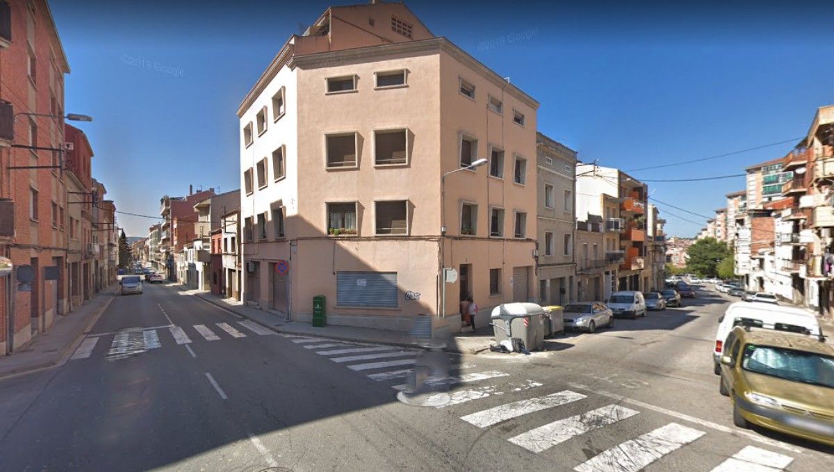 Cruïlla entre els carrers Viladordis i Sabadell, on va tenir lloc un atropellament