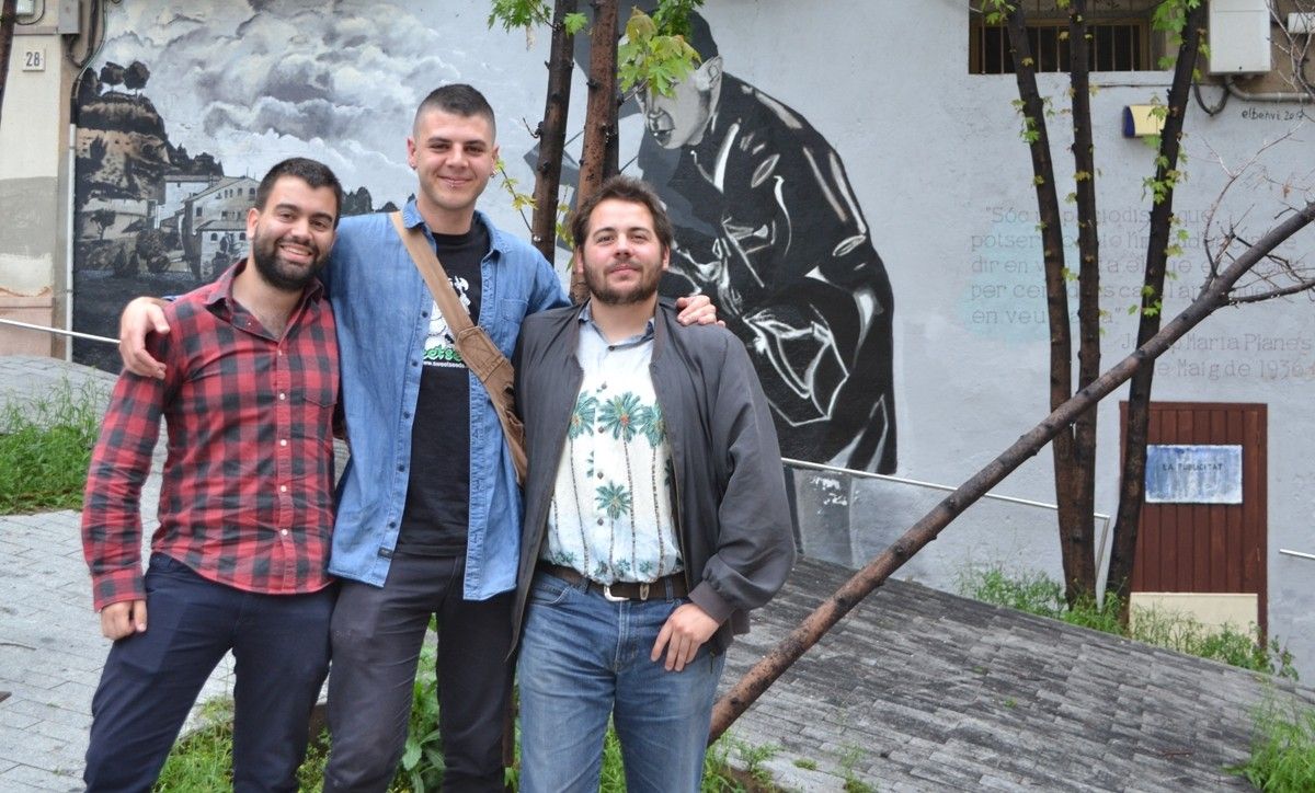 Ferran Tuneu, Germán Fernández i Manel Pradas són els creadors de la cervesa Hoppit