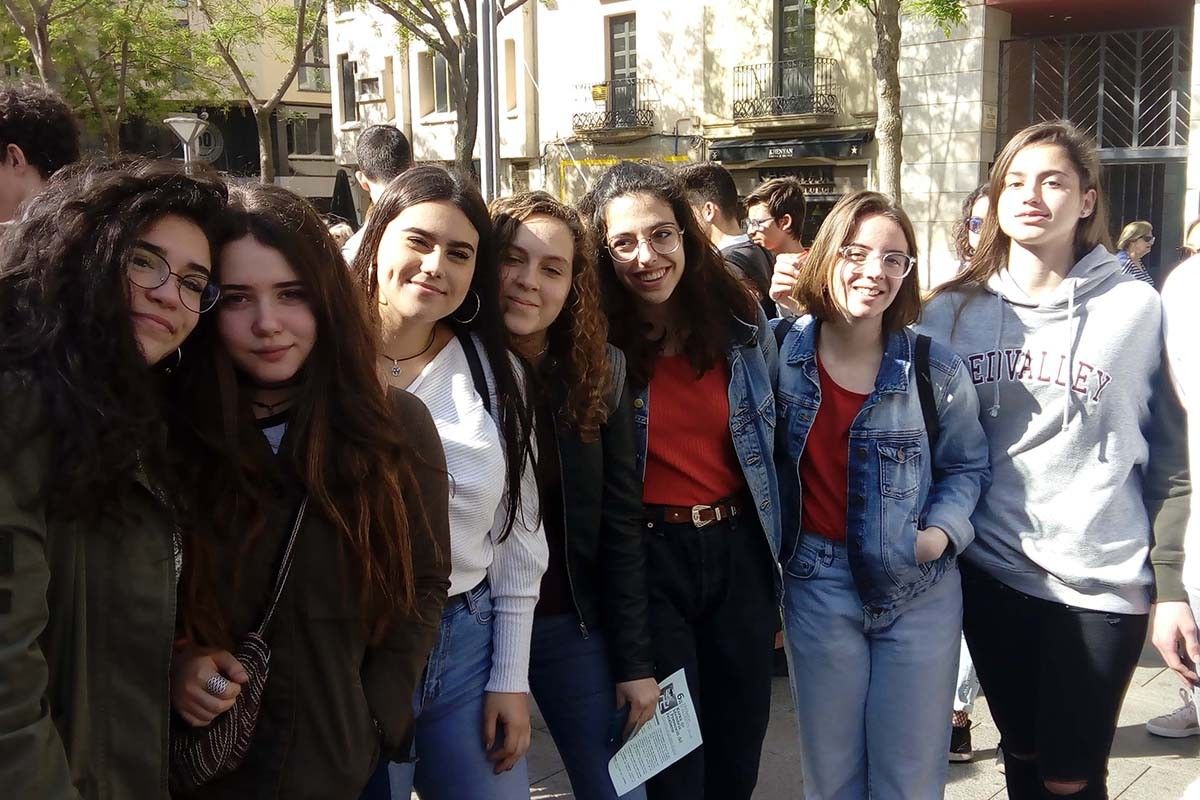 Alumnes de Lacetània a la trobada que es va fer a Sabadell