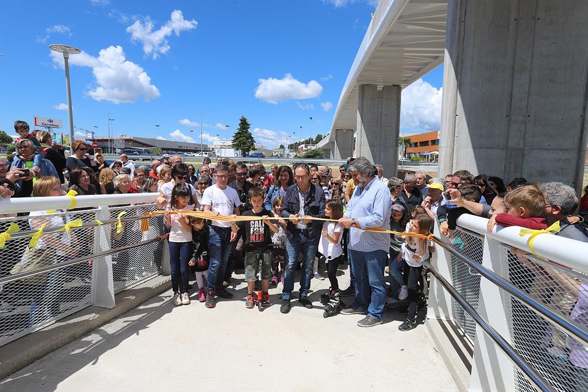 Inauguració de la passarel·la diumenge passat