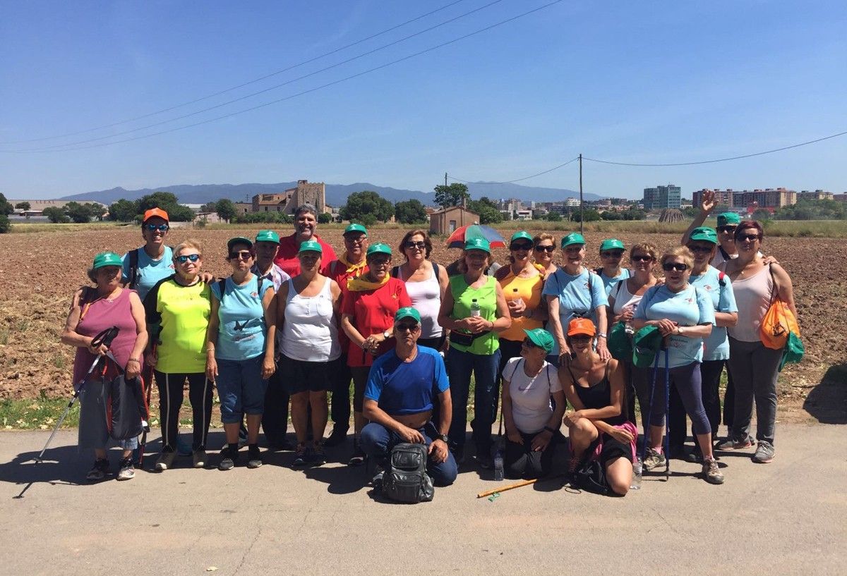 Participants de Sant Fruitós a l'«A cent cap als 100» e Granollers