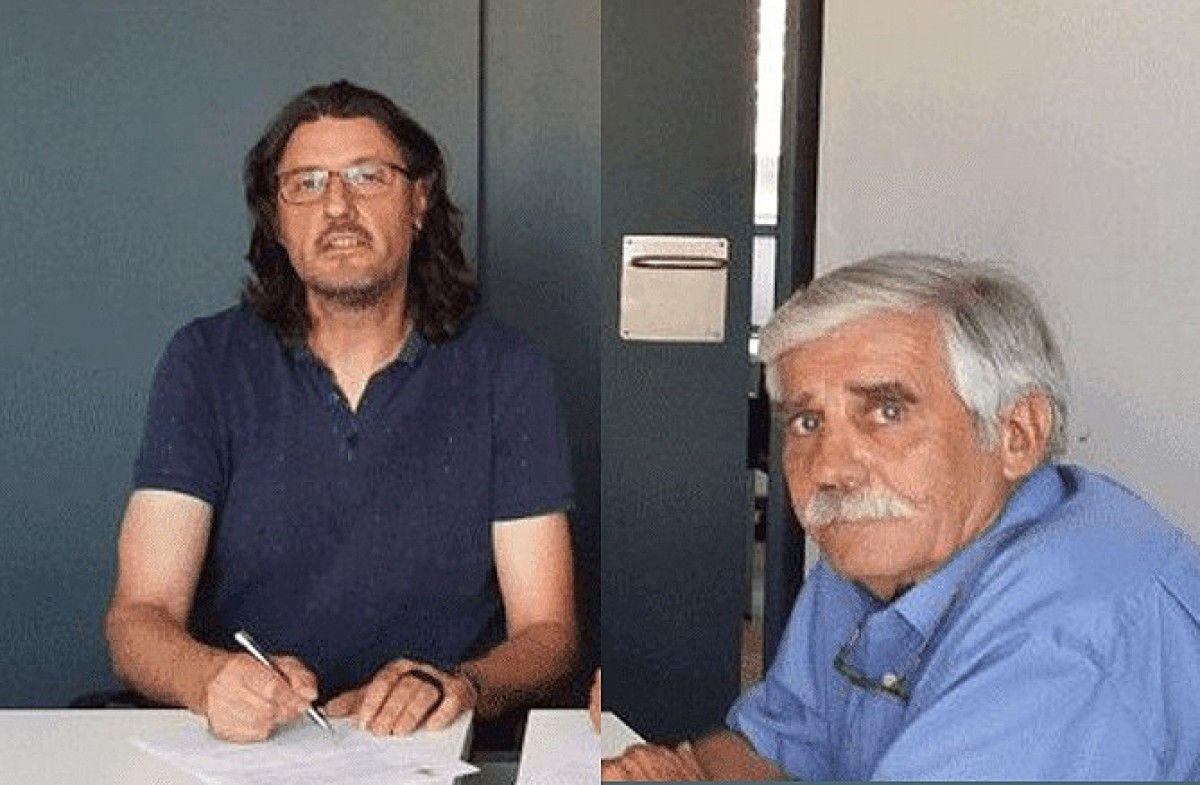 Eduard Guiteras i Salvador Rovira en una imatge d'arxiu