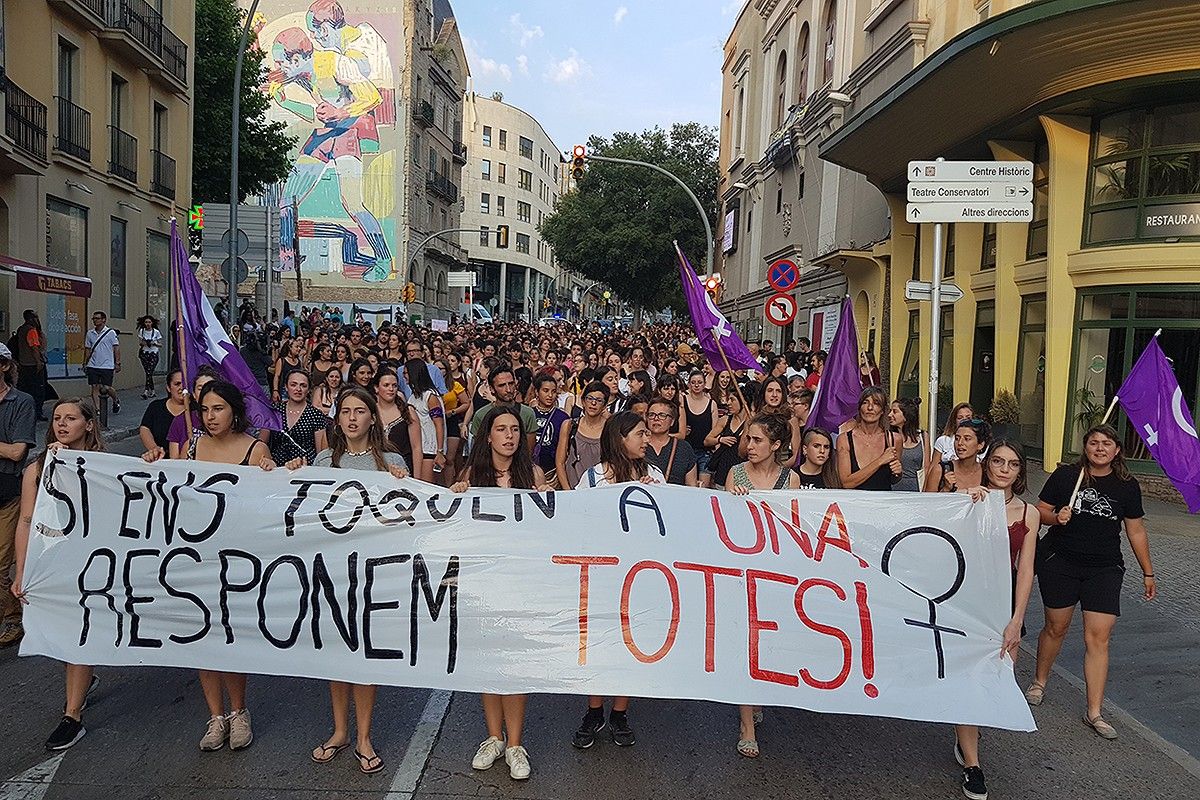 Manifestació en suport a la menor, dimecres a Manresa