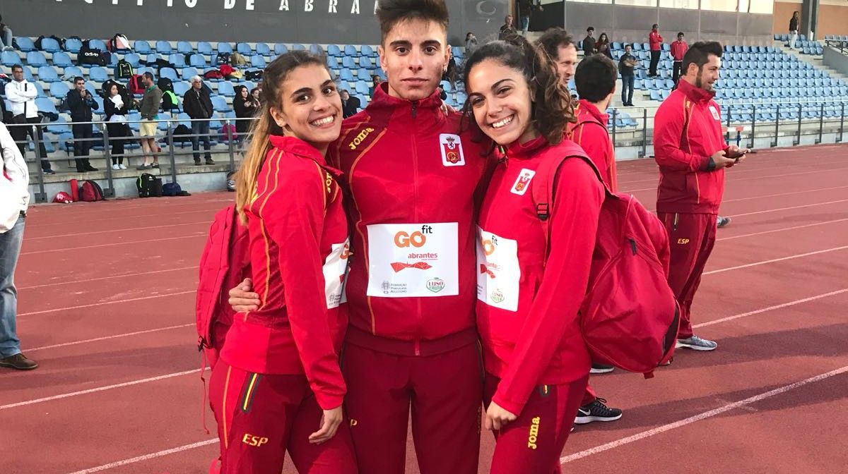 Els tres atletes de l'Avinent Manresa desplaçats a Portugal