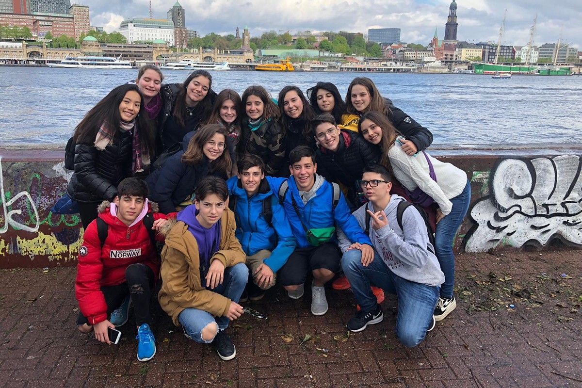 Grup d'alumnes del Paidos a Hamburg