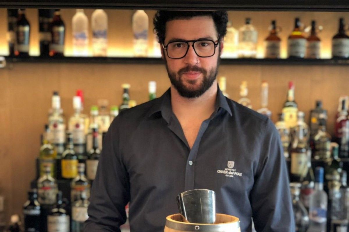 David Navarro, head bartender del restaurant Bages 964 de l'Oller del Mas