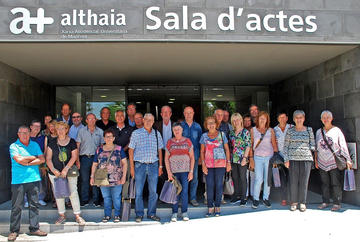 Grup de treballadors d'Althaia que es van jubilar l'any passat