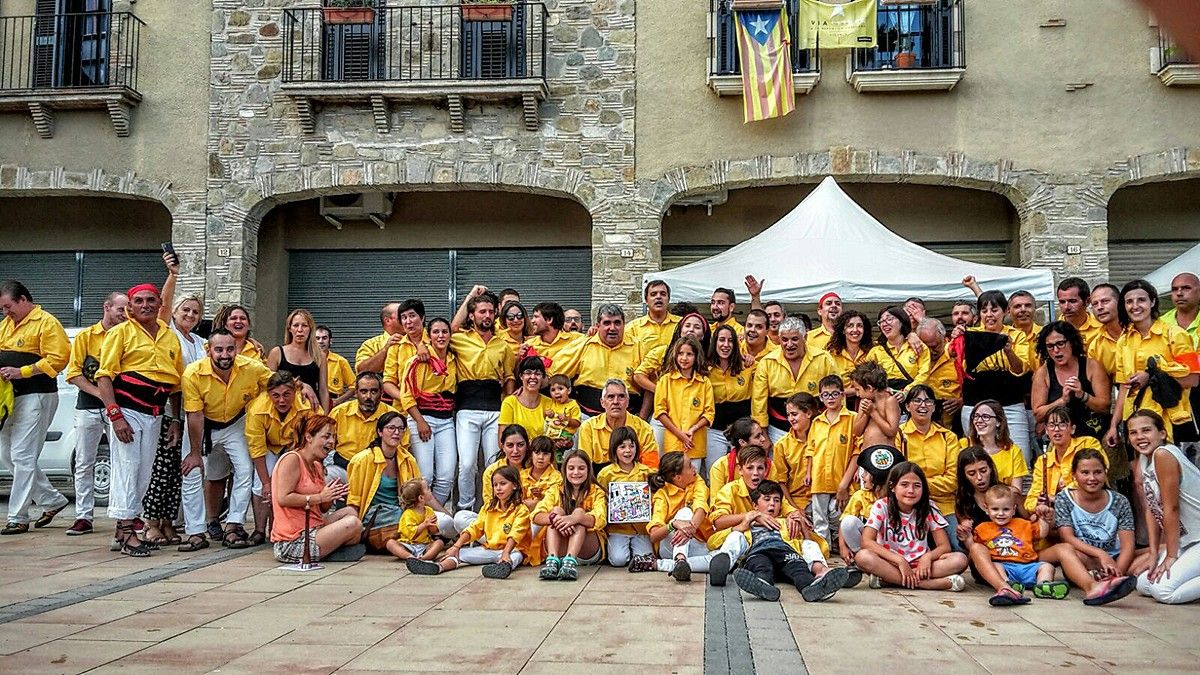 Els Castellers de Santpedor a Santa Cristina d'Aro