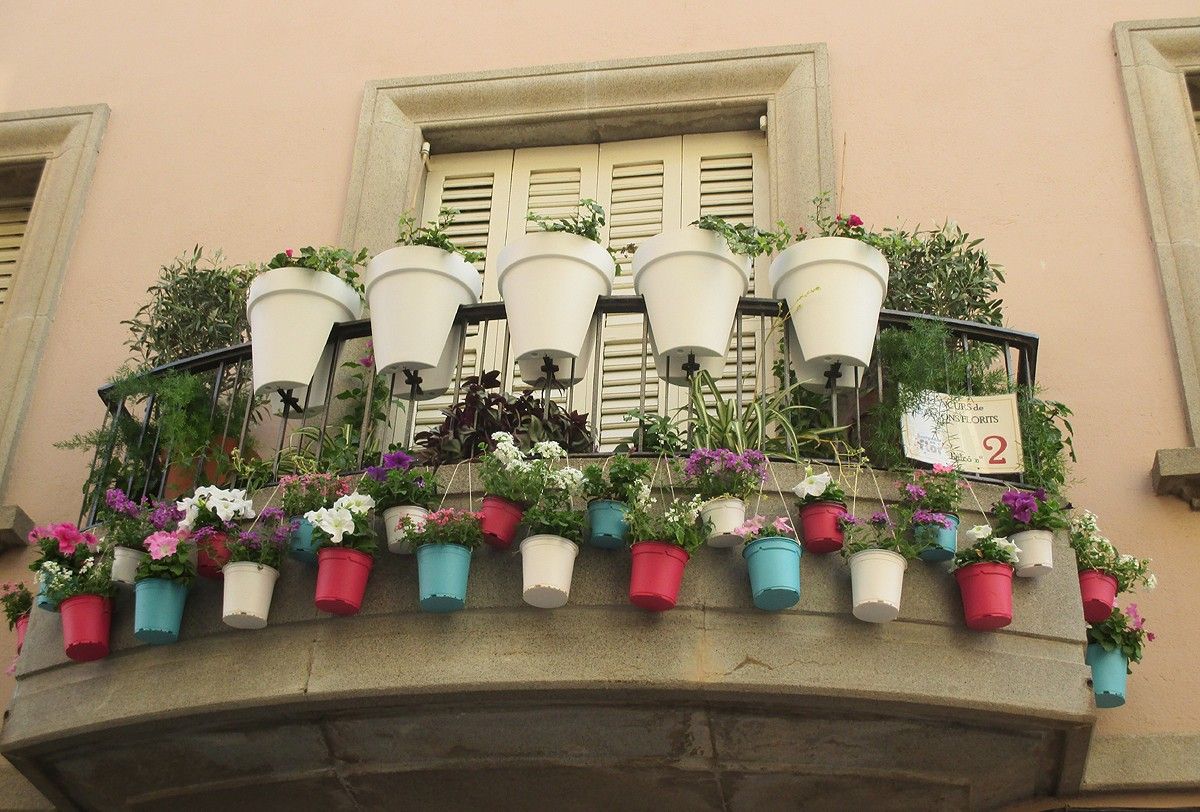 Balcó Florit que ha obtingut el Flor d'Or de Santpedor