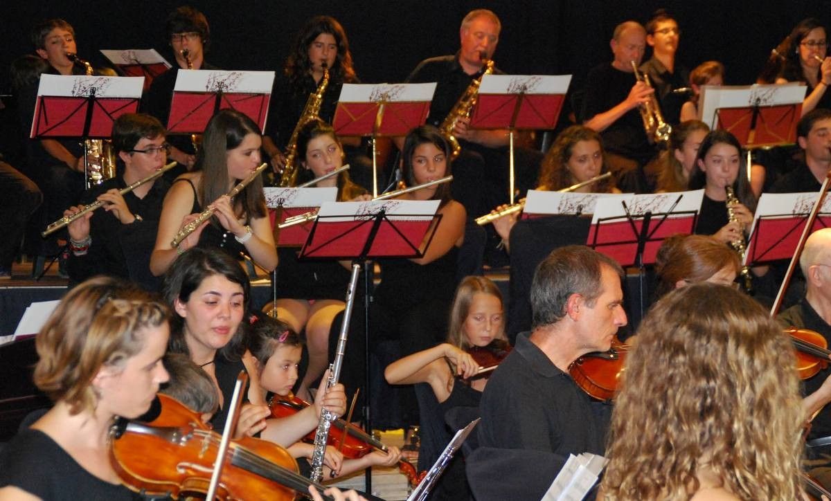 Imatge del concert que l'orquestra de Collsuspina va oferir l'any 2015