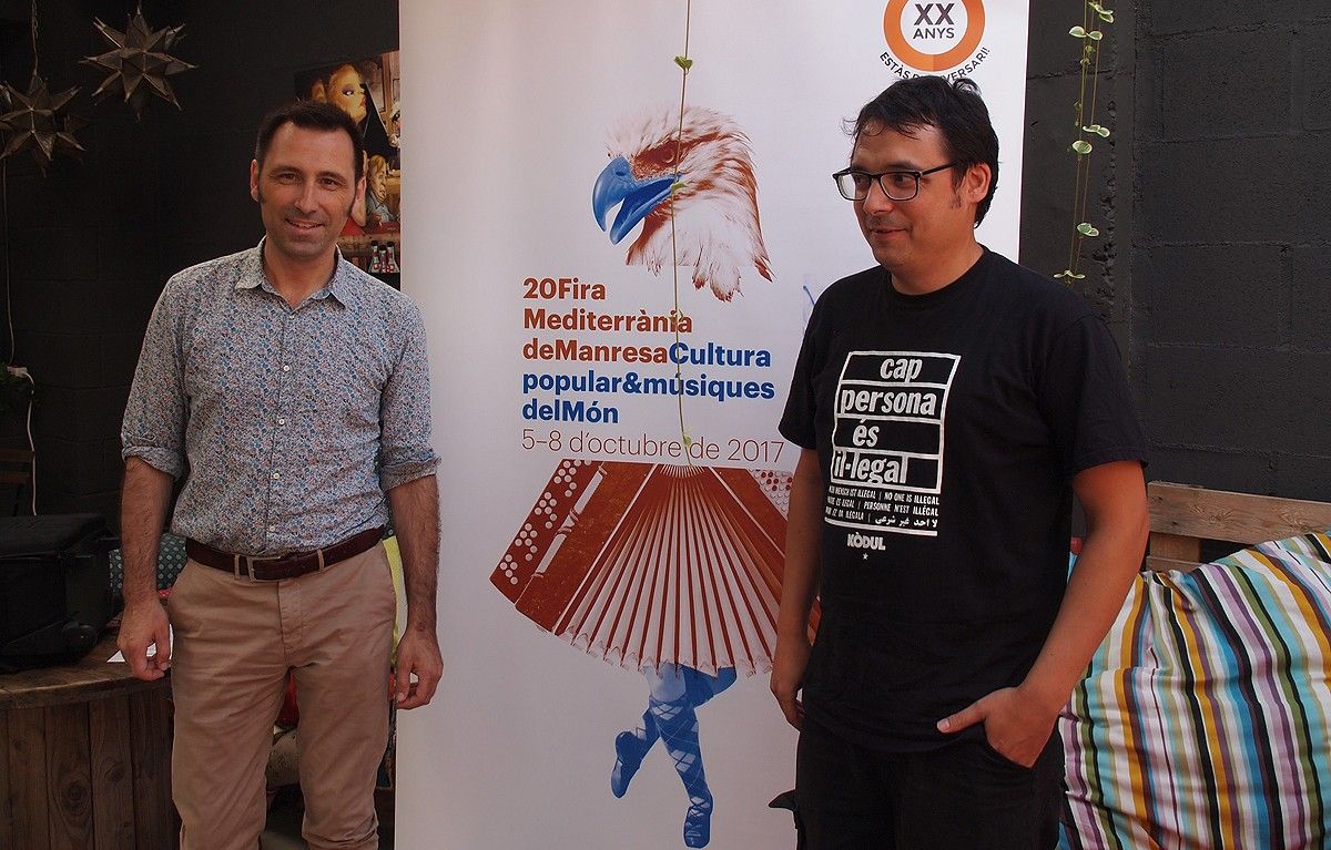 David Ibáñez i Dani Castellano presentant l'Estepa Mediterrània