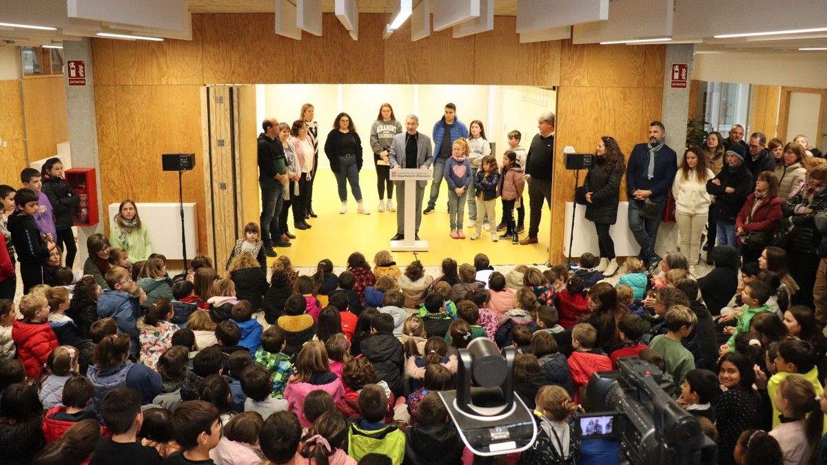 Acte oficial d'inauguració de l'edifici de l'escola Pla del Puig de Sant Fruitós